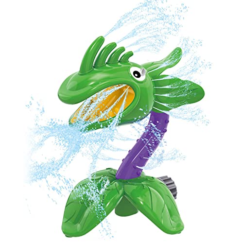 Wassersprinkler für Kinder, Sich drehendes Blumensprinkler-Spritzspielzeug mit rotierenden Düsen, Wasser wackelt Spielzeug, Schwimmbad, Garten, Rasen, Spielen im Freien von YumSur