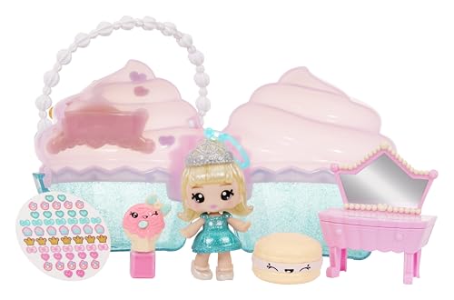 Yummiland Beauty Bag Playset + Lip Gloss Doll - Cupcake Bag - Enthält Exklusive Callie Birthday Cake, Nagellack + Nagelsticker, Körperschimmer, Puppen-Spielset, Beauty-Spiel, für Kinder ab 4 Jahren Yummiland Beauty Bag Playset + Lip Gloss Doll - Cupcake Bag - Enthält Exklusive Callie Birthday Cake, Nagellack + Nagelsticker, Körperschimmer, Puppen-Spielset, Beauty-Spiel, für Kinder ab 4 Jahren von Yummiland