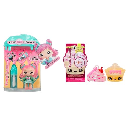 Yummiland Lipgloss Puppe - Susie Sour Straw - Duftende Puppe mit DIY Lipgloss-Set Num Nom Body Scents Roller - Enthält 1 Num Nom, Kreiere Deinen Eigenen Duft Rosa Yummiland Lipgloss Puppe - Susie Sour Straw - Duftende Puppe mit DIY Lipgloss-Set Num Nom Body Scents Roller - Enthält 1 Num Nom, Kreiere Deinen Eigenen Duft Rosa von Yummiland
