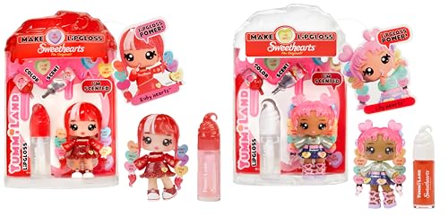 Yummiland x Sweethearts Lip Gloss Puppe - Lily Hearts oder Ruby Hearts - Sortiment mit Einer Puppe und DIY Lipgloss-Set, Geeignet für Kinder ab 4 Jahren Yummiland x Sweethearts Lip Gloss Puppe - Lily Hearts oder Ruby Hearts - Sortiment mit Einer Puppe und DIY Lipgloss-Set, Geeignet für Kinder ab 4 Jahren von Yummiland