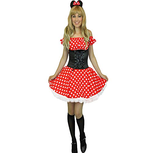 Yummy Bee - Fräulein Maus Karneval Fasching Kostüm Damen + Schwarze Strümpfe Größe 34-46 (36) von Yummy Bee