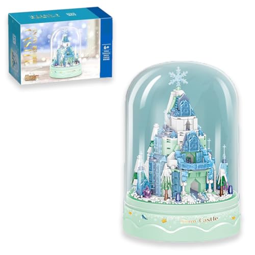 Castles Baustein Set, Mini Bausteine Ornaments, Mit Staubdichte Kuppel Und Sockel, BAU-Display-Set für Heimdekoration, Ideen, Geschenk, Bauspielzeug von Yunigzmy