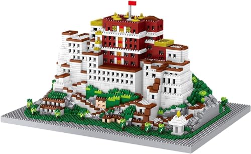 Yunigzmy Technik Architecture Modellbausatz, 2782 Teile Potala-Palast-Bausteinmodell, Klemmbausteine MOC Mini Bausatz Bauspielzeug, Nicht Kompatibel mit Großen Marken von Yunigzmy