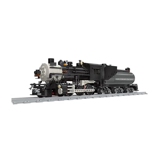 Yunigzmy Technik Bausteine Zug Bauset, 1136 Teile CN 5700 Dampflok Bausteinmodell, Klemmbausteine MOC Zug Bausatz Bauspielzeug, Kompatibel mit Großen Marken von Yunigzmy