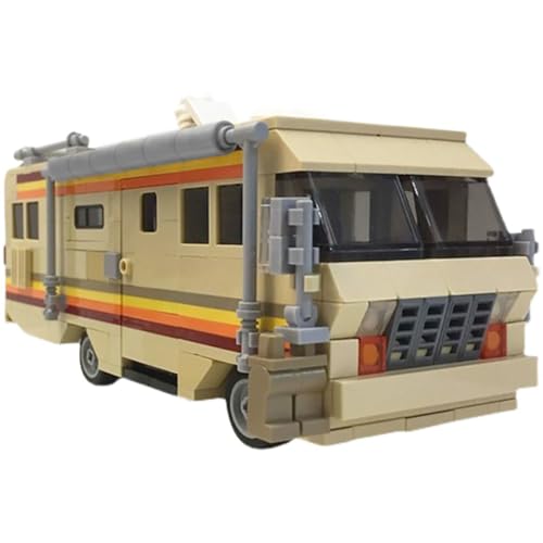 Yunigzmy Technik Breaking Bad RV Bausteine, 478 PCS Klemmbausteine Klassische Filme Walter White RV Modell Bausatz, MOC Break Bad Car Bausatz Geschenke Spielzeug für Erwachsene Kinder von Yunigzmy