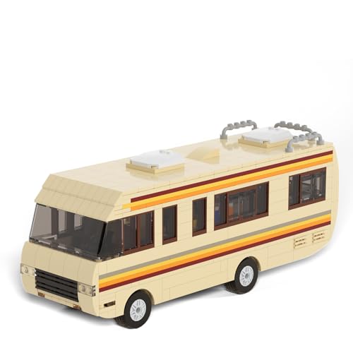 Yunigzmy Technik Breaking Bad RV Bausteine, 686 Klemmbausteine Klassische Filme Walter White RV Modell Bausatz, MOC Break Bad Car Bausatz Geschenke Spielzeug für Erwachsene Kinder von Yunigzmy