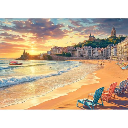 Yunlus Jigsaw Puzzles für Erwachsene 1000 Teile Impossible Hard Difficult Challenging Puzzles für Erwachsene 1000pc Puzzle Serene Sunset Beach Jigsaw Puzzle 70 x 50 cm Yunlus Jigsaw Puzzles für Erwachsene 1000 Teile Impossible Hard Difficult Challenging Puzzles für Erwachsene 1000pc Puzzle Serene Sunset Beach Jigsaw Puzzle 70 x 50 cm von Yunlus