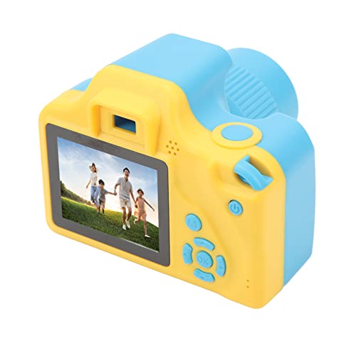 Digitale Videokamera für Kleinkinder, CMOS-Sensor, Augenschutz, -Selfie-Kamera, USB-Aufladung, Integriertes Mikrofon (Blue) von Yunseity