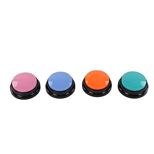 Yunseity 4-Farbige Sprachaufzichnungstaste, Hundetasten für die Kommunikation Mitustiertrainingsummer, 30-Sekunden-Aufahnhme-und-Diegabetaste für die Tierkommunikation Yunseity 4-Farbige Sprachaufzichnungstaste, Hundetasten für die Kommunikation Mitustiertrainingsummer, 30-Sekunden-Aufahnhme-und-Diegabetaste für die Tierkommunikation von Yunseity