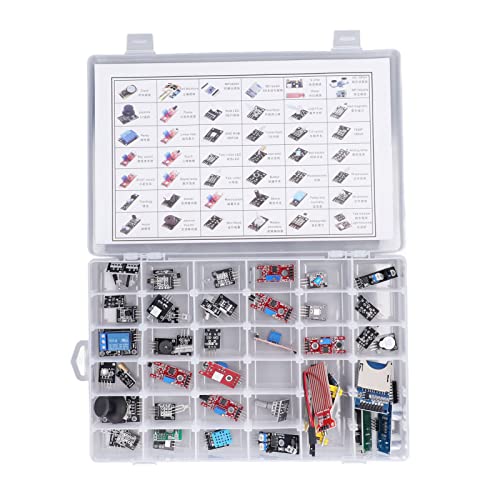 Yunseity 45-Teiles Roboter-Auto-Kit für, Elektronische -Roboter-Kit für Jugendlich und Erwachen, RGB-LED, Uhr-Temp-Sensor-Modul Yunseity 45-Teiles Roboter-Auto-Kit für, Elektronische -Roboter-Kit für Jugendlich und Erwachen, RGB-LED, Uhr-Temp-Sensor-Modul von Yunseity