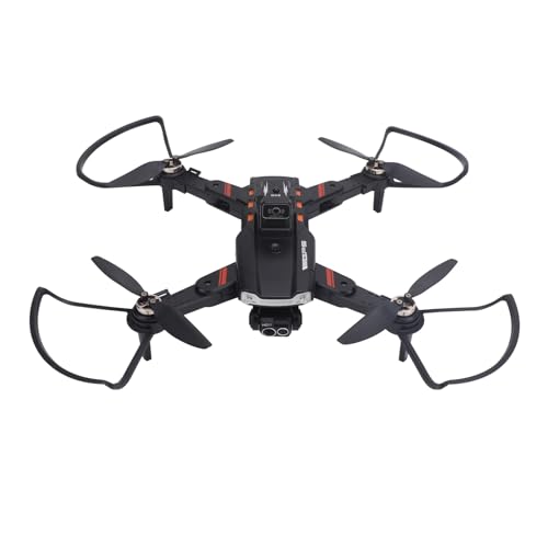 Yunseity Ferngesteuerter Quadrocopter, 3000 MAh, Mehrere Aufnahmemodi, RC-Drohne, Geräuscharmer 8K-Kamera, Bürstenloser Motor für Mehr Als 14 Jahre, für Erwachsene (Black) von Yunseity