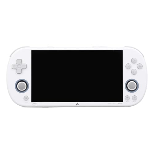 Yunseity Handheld-Spielekonsole, 4,96-Zoll-IPS-Bildschirm, Hochauflösende Spielsuche, A133P-Prozessor, Handheld-Spielekonsolen mit Umgebungslicht für Reisen (White) von Yunseity