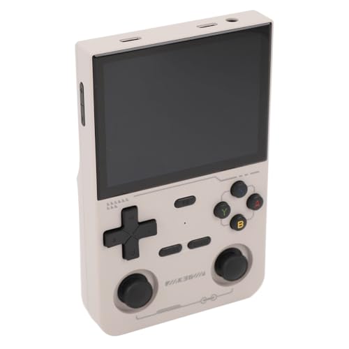 Yunseity Handheld-Spielekonsole, Dual-3D-Joystick-Retro-Spielekonsole für Tägliche Unterhaltung (White) von Yunseity