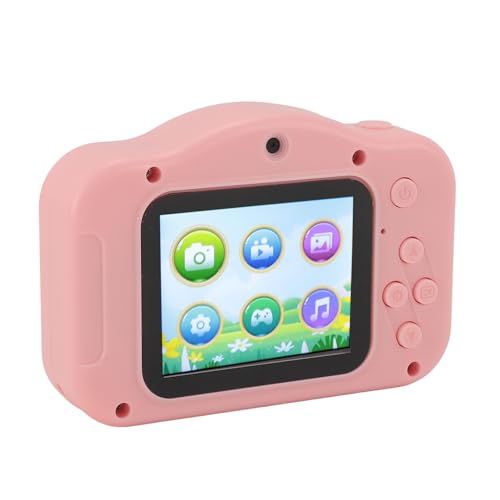 Yunseity Kinderkamera-Spielzeug, 40 MP HD-Doppelobjektiv-Digitalkamera mit Trageband (PINK) von Yunseity