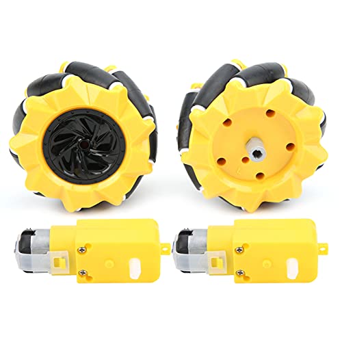 Yunseity Mecanum-Rad, 80 Mm / 3,1 Zoll Tt-kupplungsroboter Mecanum- für Tt-getriebemotor, Smart Robot-autotlee, Lernspielzug für Jugendliche Äwachsen Yunseity Mecanum-Rad, 80 Mm / 3,1 Zoll Tt-kupplungsroboter Mecanum- für Tt-getriebemotor, Smart Robot-autotlee, Lernspielzug für Jugendliche Äwachsen von Yunseity