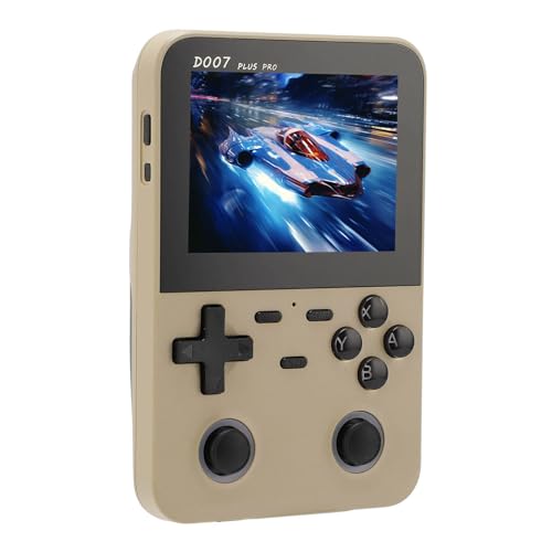 Yunseity Retro-Spielekonsole, Gekreuzte Richtungstaste, 2500 MAh Li-Akku, Handheld-Spielekonsole für Tägliche Unterhaltung (Sekt) von Yunseity