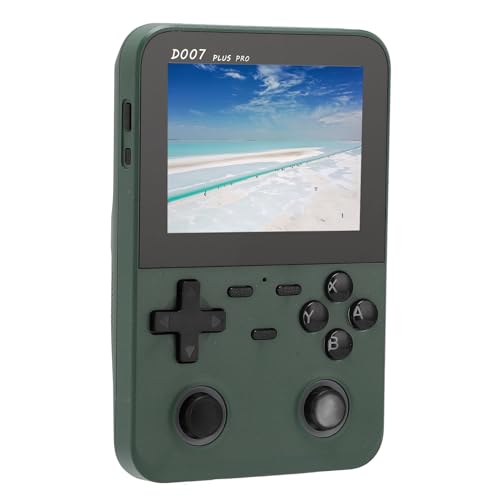 Yunseity Tragbare Spielekonsole, Retro-Handheld-Spielekonsole mit IPS-Display für Unterwegs (Green) von Yunseity