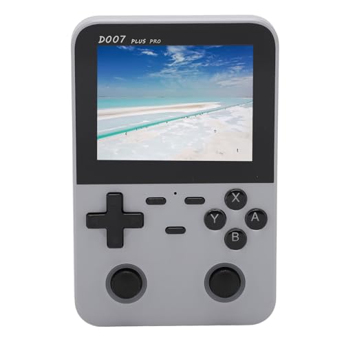 Yunseity Tragbare Spielekonsole, Retro-Handheld-Spielekonsole mit IPS-Display für Unterwegs (Silver) von Yunseity