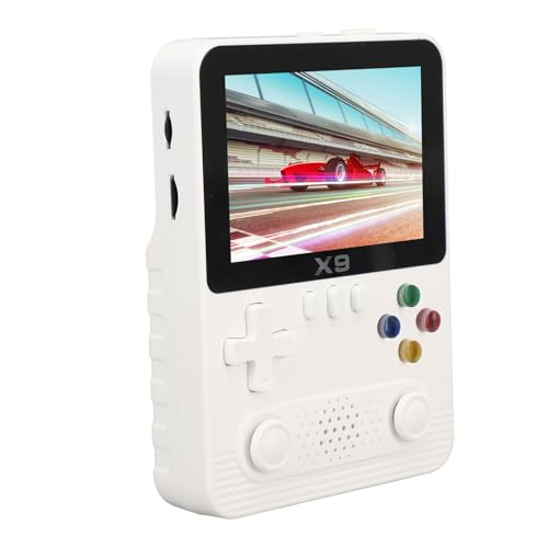 Yunseity Tragbarer Game-Player, Unterstützt 11 Simulator-Spiele, 3,5-Zoll-IPS-Bildschirm, Handheld-Retro-Spielekonsole ABS für den Innenbereich (White) von Yunseity