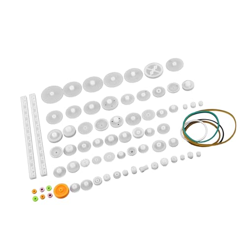 Yunseity Zahnräder Kits, Plastic Wearable Technology Practical Motor Gear Set für Autoboter (75 Arten -Ausrüstungs -Kit) von Yunseity