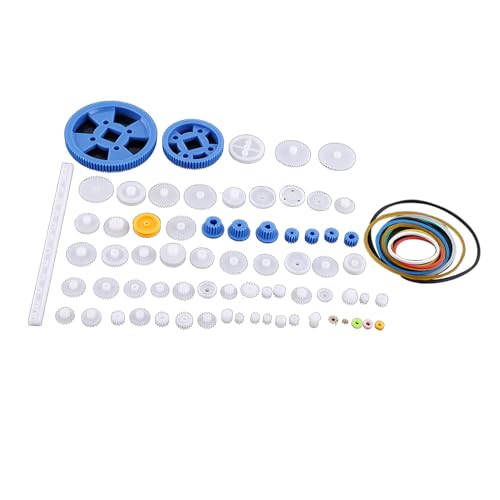 Yunseity Zahnräder Kits, Plastic Wearable Technology Practical Motor Gear Set für Autoboter (80 Arten -Ausrüstungs -Kit) von Yunseity