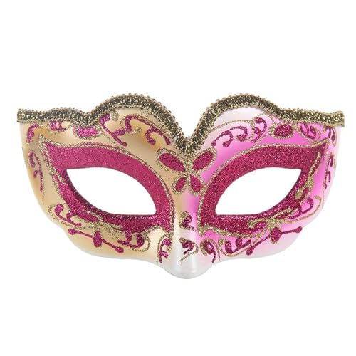Yunyahe Venezianische Maske Damen Herren, Maskerade Karneval Kostüm Fasching, Verkleidung Maskenball Maske Damen Herren Phantom Der Oper Maske Augenmaske für Halloween Karneval Cosplay von Yunyahe
