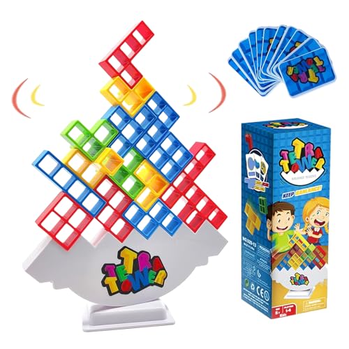 Yuqilin Tetra Tower Spiel, Montessori Spielzeug Interessant Tetra Tower Spiel Erwachsene Tetris Stapelspiel Lustige stapelspiel, für Camping, Kindergärten, Partys, Kindergeschenke von Yuqilin