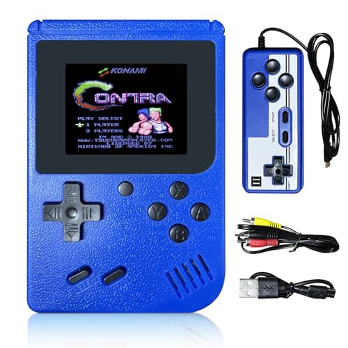 Yuragim Handheld Spielkonsole, Retro Handheld Konsole mit 3" LCD-Bildschirm, Retro Game Console Elektronisches Video Spiel Konsolen Tragbare Spielekonsole Weihnachten Geschenk für Kinder und Jungen von Yuragim