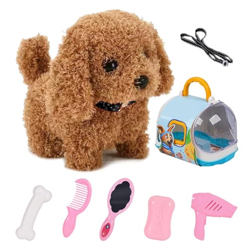 Yuragim Hund Spielzeug Kinder, Elektronisches Haustier Spielzeug Hund, Elektrischer Plüschhund mit Leine der Läuft und Bellt Kuscheltier Interaktives Haustier Geschenk für Mädchen 2 3 4 5 6 7 Jahre Yuragim Hund Spielzeug Kinder, Elektronisches Haustier Spielzeug Hund, Elektrischer Plüschhund mit Leine der Läuft und Bellt Kuscheltier Interaktives Haustier Geschenk für Mädchen 2 3 4 5 6 7 Jahre von Yuragim