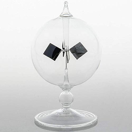 Yurhuit Klar Solar Power Radiometer Sonne Licht Spinn Fahnen Glas Radiometer Wissenschaft Pädagogische Licht von Yurhuit