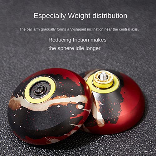 Yurhuit Professionelles Yoyo Alloy Responsive Yoyo 10 Kugellager Yoyo für Kinder AnfäNger von Yurhuit