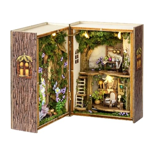 Puppenhaus-Bastelmodell, Holzpuppenhaus, Modellbausätze Basteln Miniaturhaus Raumidee, Robustes Puppenhaus-Set, realistisches Puppenhaus-Puzzle aus Holz für Kinder, Liebhaber und Freunde von Yusheng