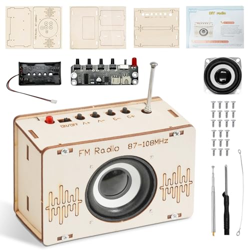 Radio Bausatz, Experimente für Kinder ab 8, Lautsprecher Bausatz, DIY Kits Holz Radio, Elektronik Baukasten, Holz Bausatz Kinder, Experimentierkasten, STEM-Spielzeug Geschenke ab 8-12 Jahre Jungen Radio Bausatz, Experimente für Kinder ab 8, Lautsprecher Bausatz, DIY Kits Holz Radio, Elektronik Baukasten, Holz Bausatz Kinder, Experimentierkasten, STEM-Spielzeug Geschenke ab 8-12 Jahre Jungen von YushengTai