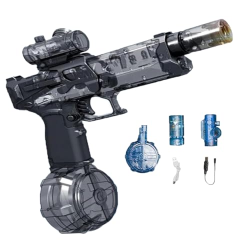 Ultimate Battle Blaster Long Range Motorized Water Gun, Automatische Wasserpistole, Wasserpistole Burst Wasserspritzpistolen Wasserpistole, Wasserspritzpistole Große Kapazität 500cc + 50cc (A) von YuuFcy