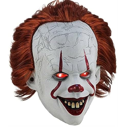 King's It: Chapter Two Clown Cosplay Pennywise Maske Halloween Requisiten NEU, Beige, L von Yuulibux