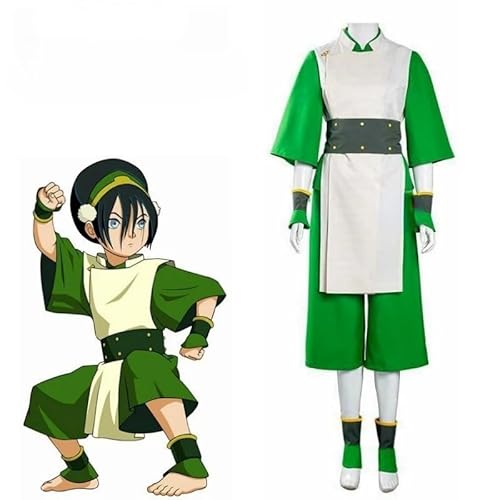 The Last Airbender Costume Collection - Vervollständigen Sie Ihren Look mit Katara, Zuko, Azula, Toph und Aang für Comic Con-Fans (TophBeifong, XS) von Yuulibux