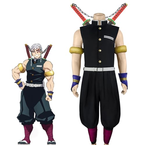 Yuulibux Cosplay Uzui Tengen Body für Kinder, Erwachsenen-Film-Cos-Anzug für Jungen zu Weihnachten, Halloween und Cosplay (L 170–175 cm) von Yuulibux