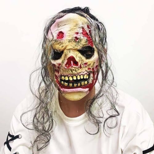 Yuulibux Halloween-Maske, Horror-Requisiten, Multi-Pack-Masken für Escape Room-Spiele, Horror-Themen-Events, Cosplay-Maske (D1) von Yuulibux