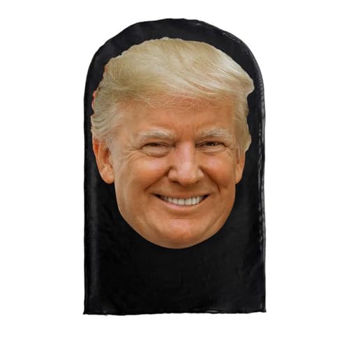 Yuulibux Lustige Donald Trump-Maske mit Netz-Augen und Nasenabdeckung Halloween für Maskerade Party (B) von Yuulibux