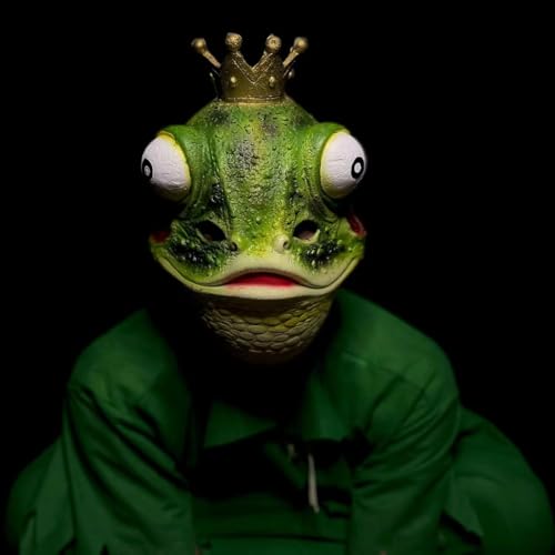 Yuulibux Lustige Frosch-Maske für Cosplay, Party und Streiche Halloween Party Make-up Ball von Yuulibux