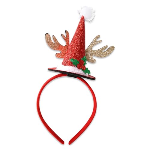 Ywmsfl Geweih Hut Weihnachten Kopfbedeckung Stirnband Foto Requisiten Party Cosplay Kostüme Tanzparty Plaids Stirnband Weihnachten von Ywmsfl