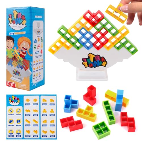 Ywwltt Tetra Tower Spiel, Tetris Balance Spielzeug Tower Game, Stapelspiele, Kreative Stapelspiel Spielzeug, Denkspiel Motorikspielzeug, Team Tower-Spiel für Kinder von Ywwltt