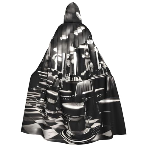 Yyoretp Unisex Barber Shop Monochrom Stil Druck Erwachsene Kapuzenumhang Robe Umhang Umhang für Halloween Cosplay Tod Vampir Kostüme Yyoretp Unisex Barber Shop Monochrom Stil Druck Erwachsene Kapuzenumhang Robe Umhang Umhang für Halloween Cosplay Tod Vampir Kostüme von Yyoretp