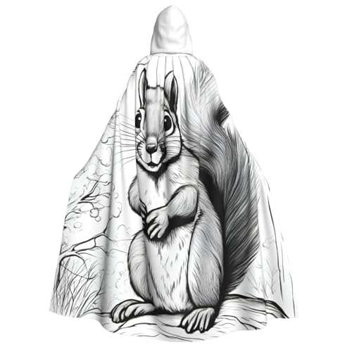 Yyoretp Unisex Cartoon Eichhörnchen Druck Erwachsene Kapuzenumhang Robe Umhang Umhang für Halloween Cosplay Tod Vampir Kostüme Yyoretp Unisex Cartoon Eichhörnchen Druck Erwachsene Kapuzenumhang Robe Umhang Umhang für Halloween Cosplay Tod Vampir Kostüme von Yyoretp