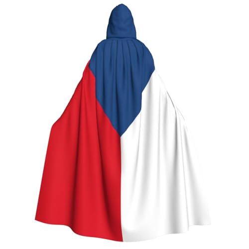 Yyoretp Unisex Flagge der Tschechischen Republik Druck Erwachsene Kapuzenumhang Robe Umhang Umhang für Halloween Cosplay Tod Vampir Kostüme Yyoretp Unisex Flagge der Tschechischen Republik Druck Erwachsene Kapuzenumhang Robe Umhang Umhang für Halloween Cosplay Tod Vampir Kostüme von Yyoretp