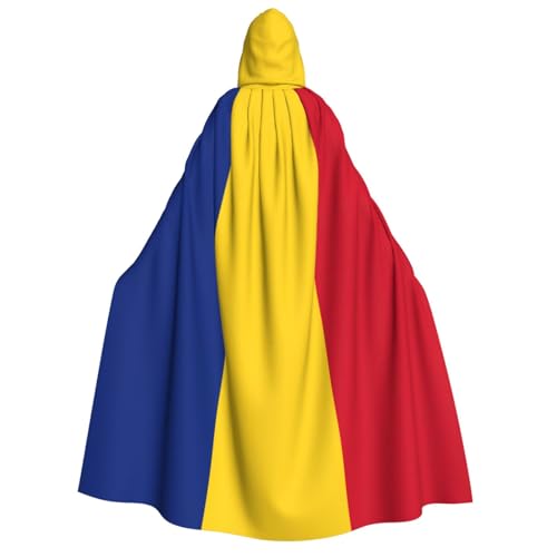 Yyoretp Unisex Flagge von Rumänien Druck Erwachsene Kapuzenumhang Robe Umhang Umhang für Halloween Cosplay Tod Vampir Kostüme Yyoretp Unisex Flagge von Rumänien Druck Erwachsene Kapuzenumhang Robe Umhang Umhang für Halloween Cosplay Tod Vampir Kostüme von Yyoretp