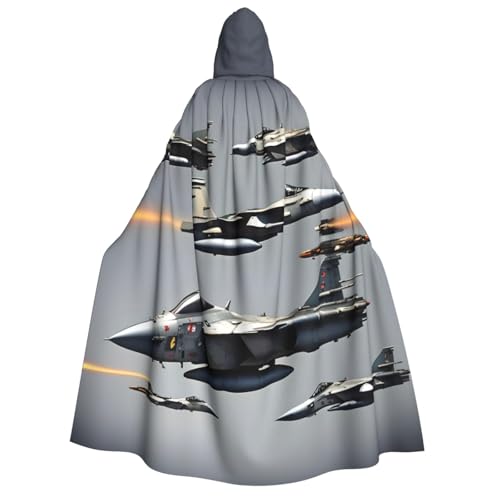 Yyoretp Unisex-Flugzeug-Jets-Aufdruck, Kapuzenumhang für Halloween, Cosplay, Todesvampir-Kostüme Yyoretp Unisex-Flugzeug-Jets-Aufdruck, Kapuzenumhang für Halloween, Cosplay, Todesvampir-Kostüme von Yyoretp