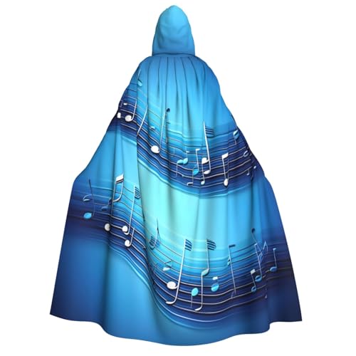 Yyoretp Unisex Himmelblauer Musiknoten-Druck, Erwachsenen-Kapuzenumhang, Umhang für Halloween, Cosplay, Tod, Vampir-Kostüme Yyoretp Unisex Himmelblauer Musiknoten-Druck, Erwachsenen-Kapuzenumhang, Umhang für Halloween, Cosplay, Tod, Vampir-Kostüme von Yyoretp