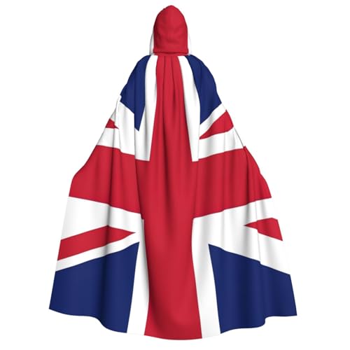 Yyoretp Unisex Kapuzenumhang mit UK-Flagge, Umhang für Halloween, Cosplay, Tod, Vampir-Kostüme Yyoretp Unisex Kapuzenumhang mit UK-Flagge, Umhang für Halloween, Cosplay, Tod, Vampir-Kostüme von Yyoretp