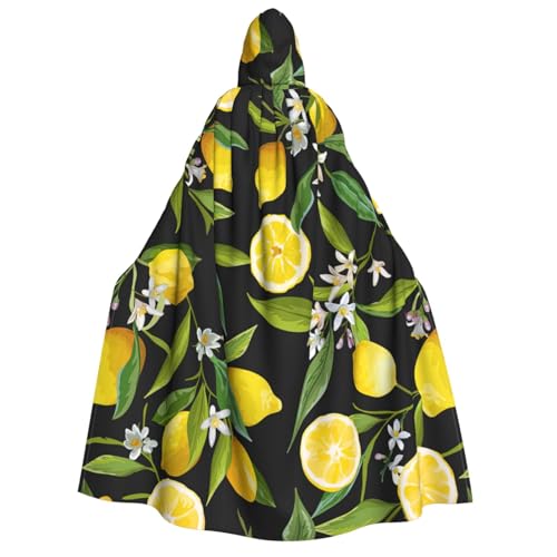 Yyoretp Unisex Kapuzenumhang mit gelbem Zitronenmuster für Erwachsene, für Halloween, Cosplay, Tod, Vampir-Kostüme Yyoretp Unisex Kapuzenumhang mit gelbem Zitronenmuster für Erwachsene, für Halloween, Cosplay, Tod, Vampir-Kostüme von Yyoretp